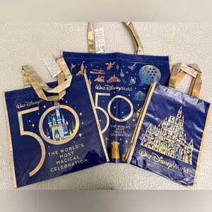 Walt Disney World 50th Anniversary Reusable Tote Bag Grocery Bag